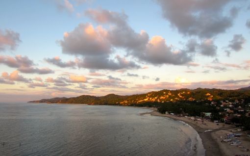 We arrived just in time to see the sunset illuminate the town of Sayulita with a golden glow